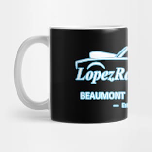 2021 LopezRacing.com Logo Dark Background Mug